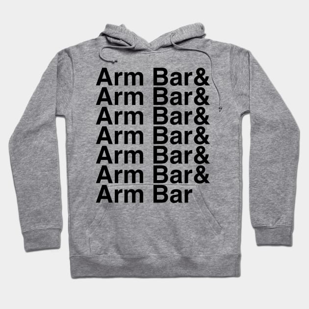 Arm Bar Helvetica List Hoodie by DennisMcCarson